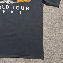 Vintage 90s 1993 Lynyrd Skynyrd World Tour T Shirt Mens Black Rock Band Large