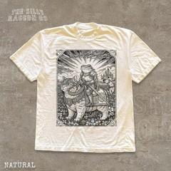 Funny Frog And Cat Shirt Vintage Dark Academia Fantasy Knight T Shirt
