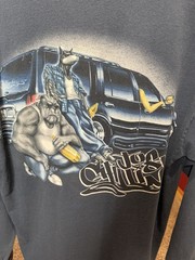 Y2K Rollin Hard Just Chillin Low Rider Long Sleeve With Sleeve Hit(XL)