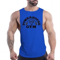 Powerhouse Gym Tank Top Vintage Fitness Graphic Muscle Shirt