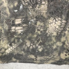 Affliction Shirt Mens XL Green Chris Kyle Skull Military Graphic Tee Top