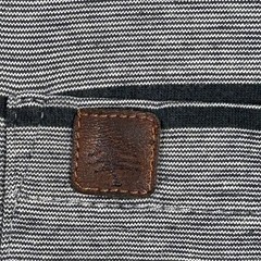 HippyTree T-Shirt Mens L Gray Green Striped Pocket Vintage Blend Surf & Stone Co
