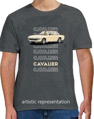 Vauxhall Cavalier Mk1 Saloon Car Art T Shirts – Choice of Colours