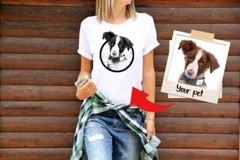 Custom dog shirt Personalized dog shirt Personalized Dog Face T-shirt, Dog