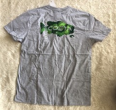 New Costa Del Mar T Shirt Gray Short Sleeve Green Fish Camo Men Large