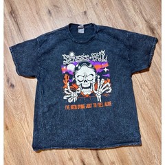 Senses Fail Scream Team Tour 2025 Acid Wash Band Tee Shirt XL Emo Punk Rock