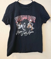 A1 Young Boy Never Broke Again Adult Medium Size T Shirt Rap Hip Hop