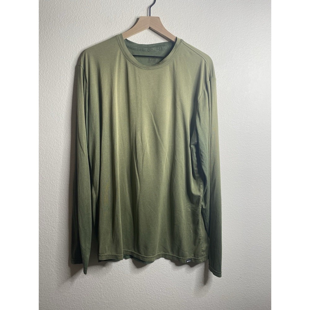Rei Co-Op Long Sleeve T-Shirt mens Crewneck Size Large Green