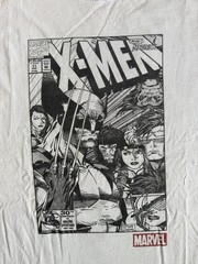 Official X-Men Wolverine Marvel Comics Cover Double Sided Graphic T-shirt 2XL