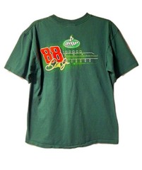 Vintage Nascar Tshirt Mens L Green DALE Earnhardt JR #88 AMP Energy Graphic