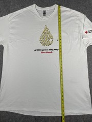 American Red Cross Peanuts Snoopy Woodstock Blood Donor T-shirt Mens 2XL White