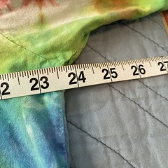 VTG Dharma Trading Co Men’s V-Neck Rainbow Tie Dye Shirt Size Large 100% Cotton