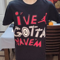 Vintage Jordan “Ive Gotta Have Em” Jumpman Logo Black Crew Neck T-Shirt S
