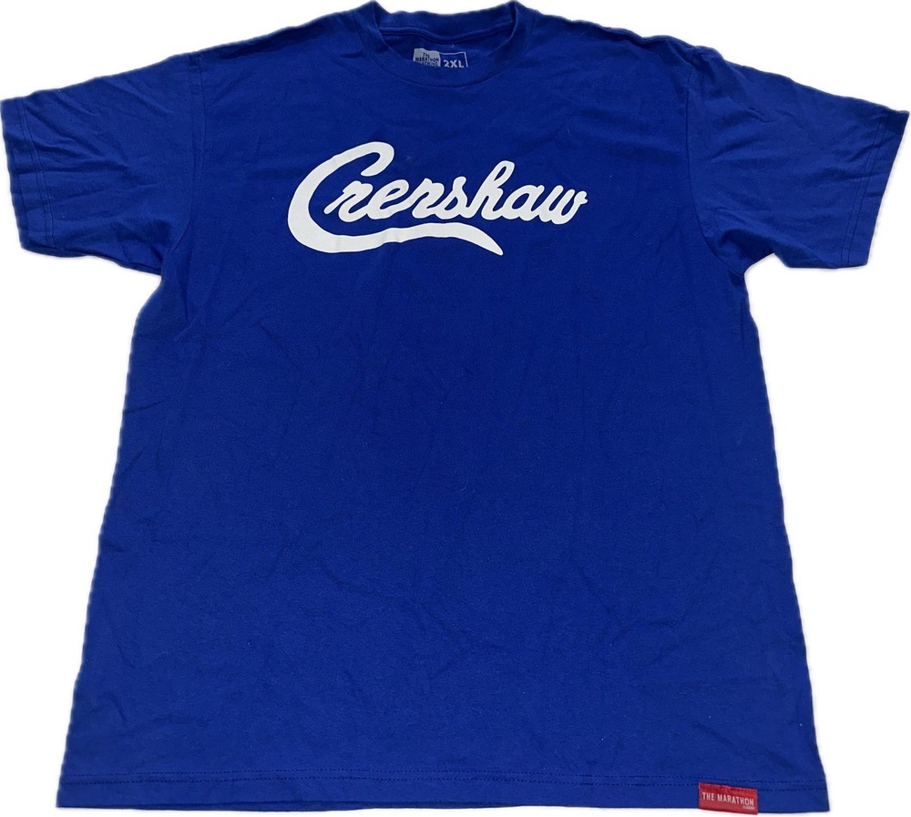 Crenshaw The Marathon Clothing Blue T Shirt Mens 2XL New Limited Edition
