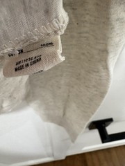 NWT Buck Mason Heather Oat Pima Curved Hem Henley XS Gray Beige