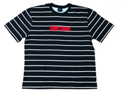The Sopranos TONY HBO TV Show Men BLACK Striped Embroided T-Shirt XS S M L XL 2X