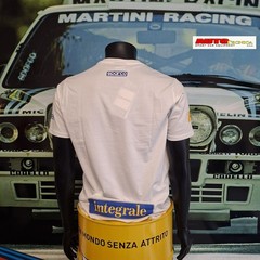 WHITE SPARCO SHORT SLEEVE T-SHIRT MODEL LANCIA DELTA HF COLLECTION T-SHIRT T-SHIRT
