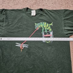 Vtg Gildan Budweiser 1997 XXL We Could’Ve Been Huge Iguana Shirt Mens 2XL Green
