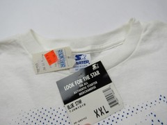 Vtg NOS NWT 90s Starter USA Made T Shirt Single Stitch XXL All Over Print Logo