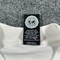 Apostle Clothing Collection Shirt Mens L White Jesus Believe King Made in USA
