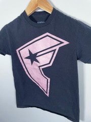 Famous Stars & Straps T-Shirt Adult Small Black Pink Logo Y2K