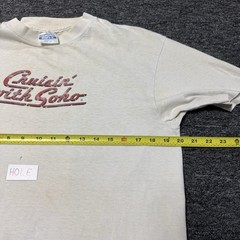 Vintage 90s RARE Soho Natural Soda White Single Stitch Promo T-Shirt Mens Sz L