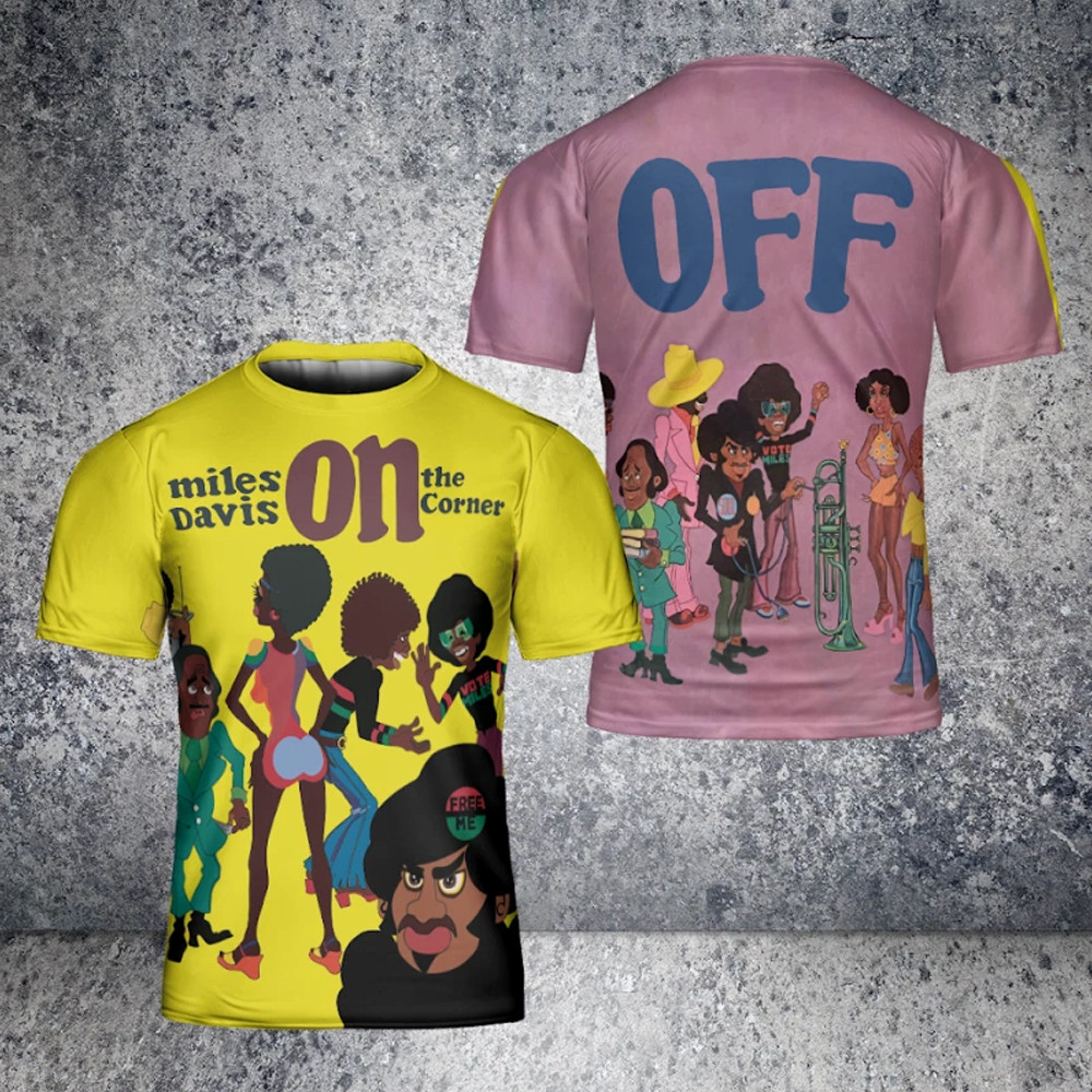 Miles Davis 3D SHIRT on the corner NEW 2025 AOP XZ869