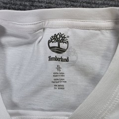 Timberland Graphic T-Shirt Men’s Size XL White Great Outdoors Logo Cotton NWT