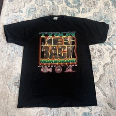 Mike Tyson He’s Back Black Vintage T-Shirt MGM Grand 1995 Fight Boxing Size XL
