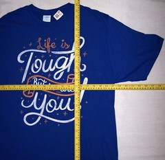 NEW Life is Tough but So Are You! T Shirt Men’s Large Classic Fit Port & Company