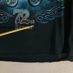 Gildan Bike Week 2013 Daytona Beach Shirt Mens XL Biker Blue Flames Wolf