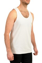 Versace Men’s White Crewneck Sleeveless T-Shirt Tank Versace Sz 8 US 2XL IT 56