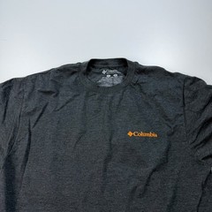 Columbia Shirt Mens Large Gray Crew Neck Dog Outdoors Graphic Casual