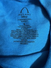 Disney Resort & Spa Ko Olina Aulani Hawaii Large Blue T-shirt Crew Neck Surfing