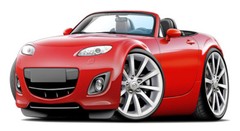 2009-13 Mazda Miata Car Art Print NEW