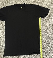American Apparel Fine Jersey 100% Combed Cotton T-Shirt Black Small Made In USA