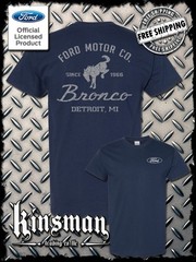 Ford Motor Co Bronco Detroit, MI 2-Sided T-Shirt – Official Licensed Product