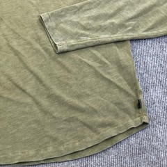 Lucky Brand Shirt Mens Medium Green Long Sleeve Henley Tagless Jersey Tee Sample