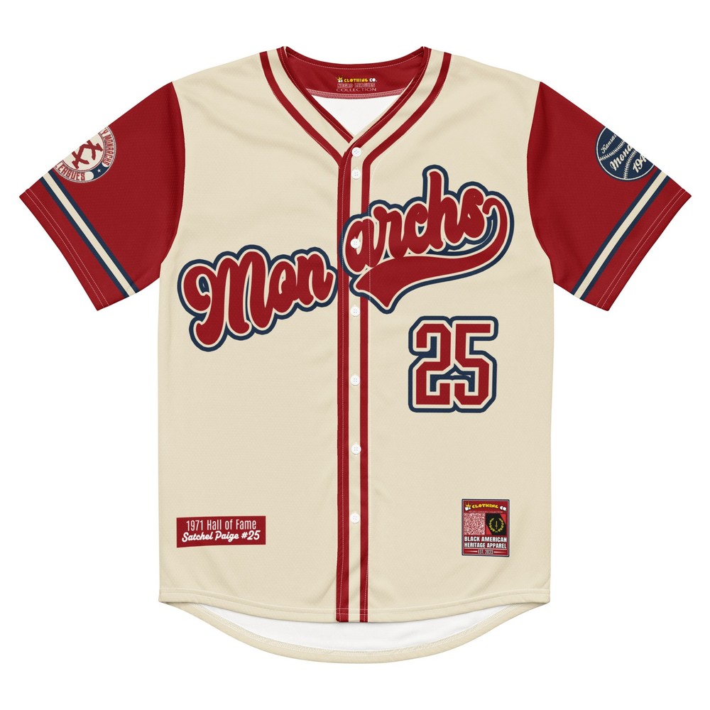 Satchel Paige #25 Kansas City Monarchs Heritage Baseball Jersey