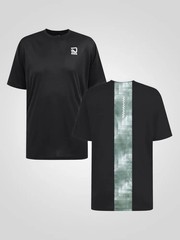 D555 Duke Big Mens Dry Wear T-Shirt Lightweight Reno Mesh Black 2XL-6XL (601921)