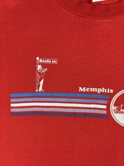 Vintage 70s 80s Beale St. Memphis Graphic T-shirt Single Stitch USA Made Size L