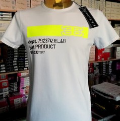Men’s Papeete short Sleeve Turtleneck Printed Logo Fluo Art. PAP4629 A