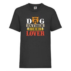 Dog Father Beer Lover Novelty T Shirt Various Colours And Sizes