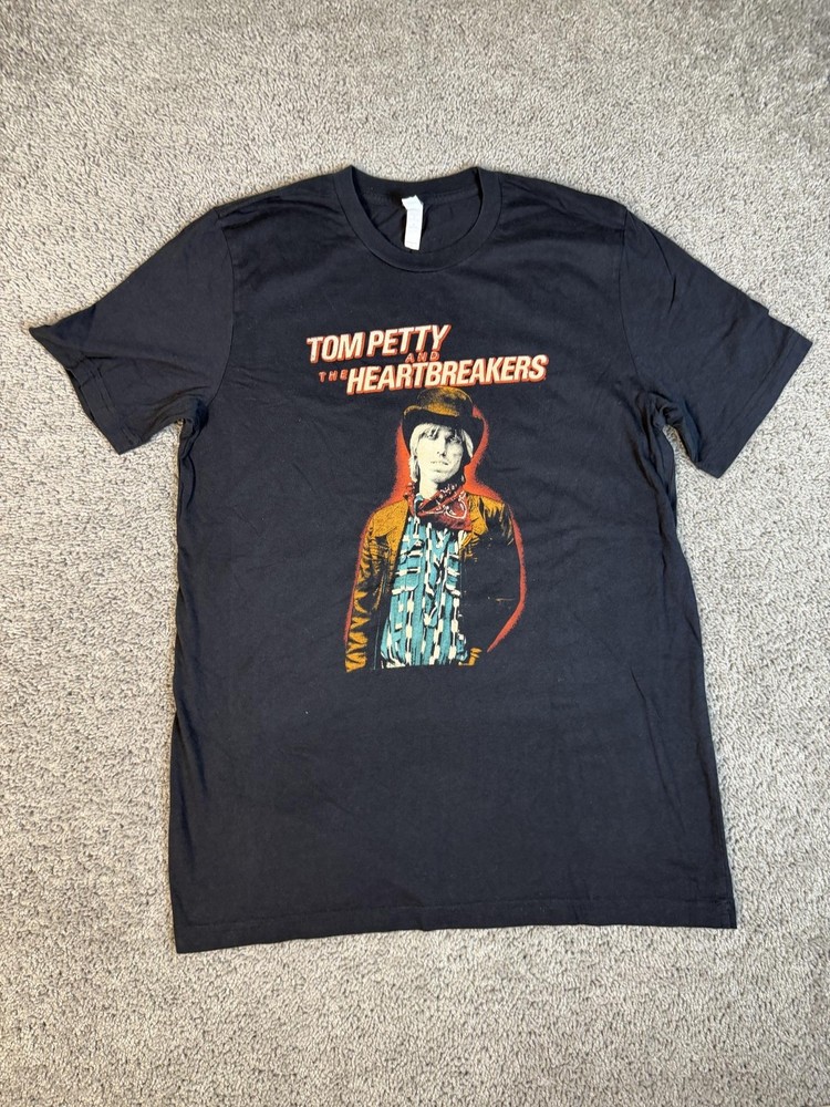 Tom Petty And The Heartbreakers Shirt Mens L Black 40th Anniversary Bella Canvas