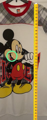 Disney Mickey Unlimited Vintage 90’s Long White Sleep Shirt Nightshirt