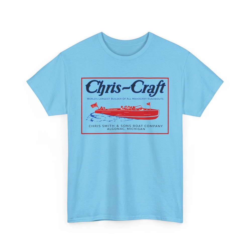Chris-Craft Vintage Antique Algonac MI Mahogany Boats Runabouts Boating T-Shirt