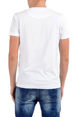 Roberto Cavalli Men’s White Graphic Leopard Crewneck T-Shirt Size S M L XL
