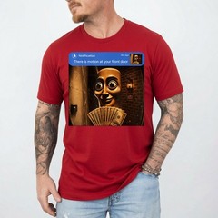 There is Motion at Your Front Door Tung Tung Tung Sahur Meme T-Shirt