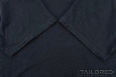 VINCE Solid Blue 100% LINEN Mens Luxury Mens T-Shirt – XL