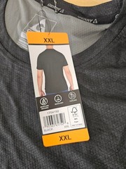 XXL / 2XL – BLACK – Gerry Men’s Lightweight Cool Knit Active Gym Tee Shirt